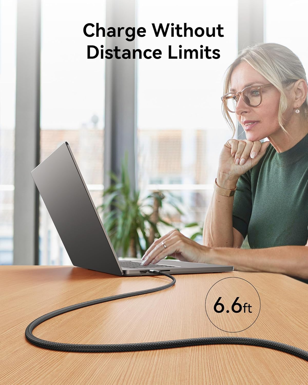 INIU USB C to USB C Cable, 240W 6.6ft Fast Charging Cord, Braided USBC to USBC Phone Charger Cable for Phone 16 15 Pro Max S24 S23 Laptops iPad Switch Steam Deck etc