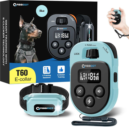 ABBIDOT Shock Collar - 4500ft Dog Training Collar, 178 Levels Dog Shock Collar, E-clicker, Waterproof Remote & Collar, Night Light E Collar for Small Medium Large Dogs (Black, 1 Collar)