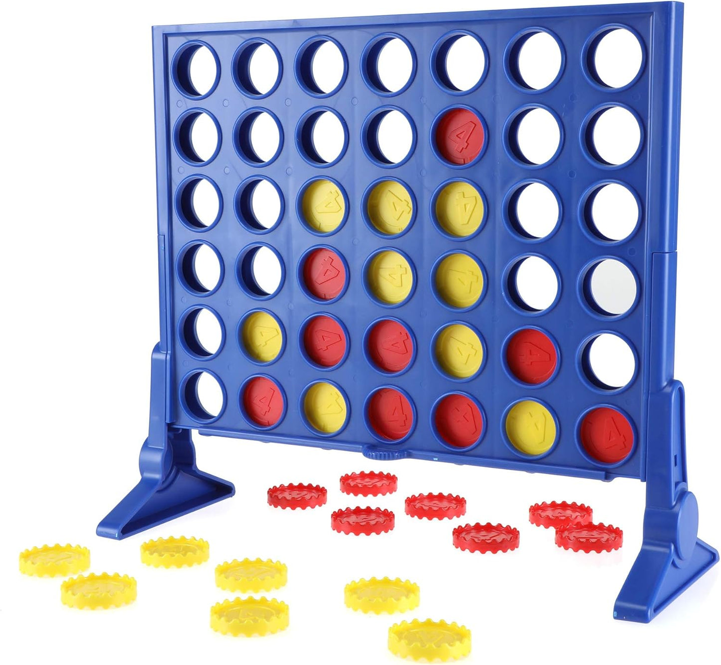 Connect 4 Classic Grid Board Game, 4 in a Row Game, Strategy Board Games for Kids, 2 Player Board Games for Family and Kids, Ages 6 and Up