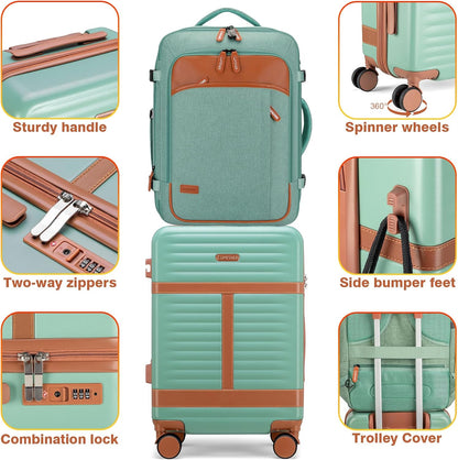 Lumesner Carry on Backpack, Extra Large 40L Flight Approved Travel Backpack for Men & Women