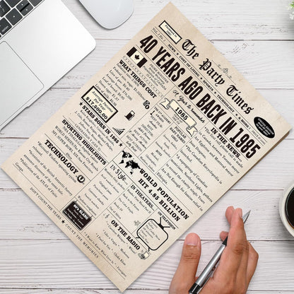 Large 50 Years Old Birthday Gifts for Women Men,Happy 50th Birthday Card for Husband Wife, Retro 50 Years Old Birthday Gifts for Mom Dad