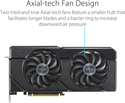 ASUS Prime Radeon™ RX 9060 XT 16GB GDDR6 OC Edition Graphics Card (PCIe 5.0, HDMI/DP 2.1, 2.5-Slot Design, axial-tech Fans, Dual Ball Fan Bearings, Dual BIOS, ASUS GPU Guard)