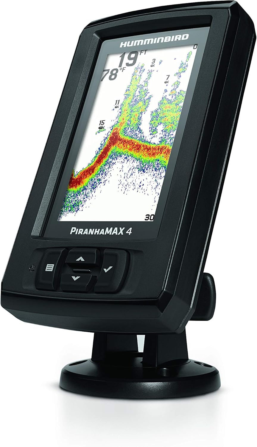 Humminbird 410160-1 PIRANHAMAX 4 DI (Down Imaging) Fish Finder, Black