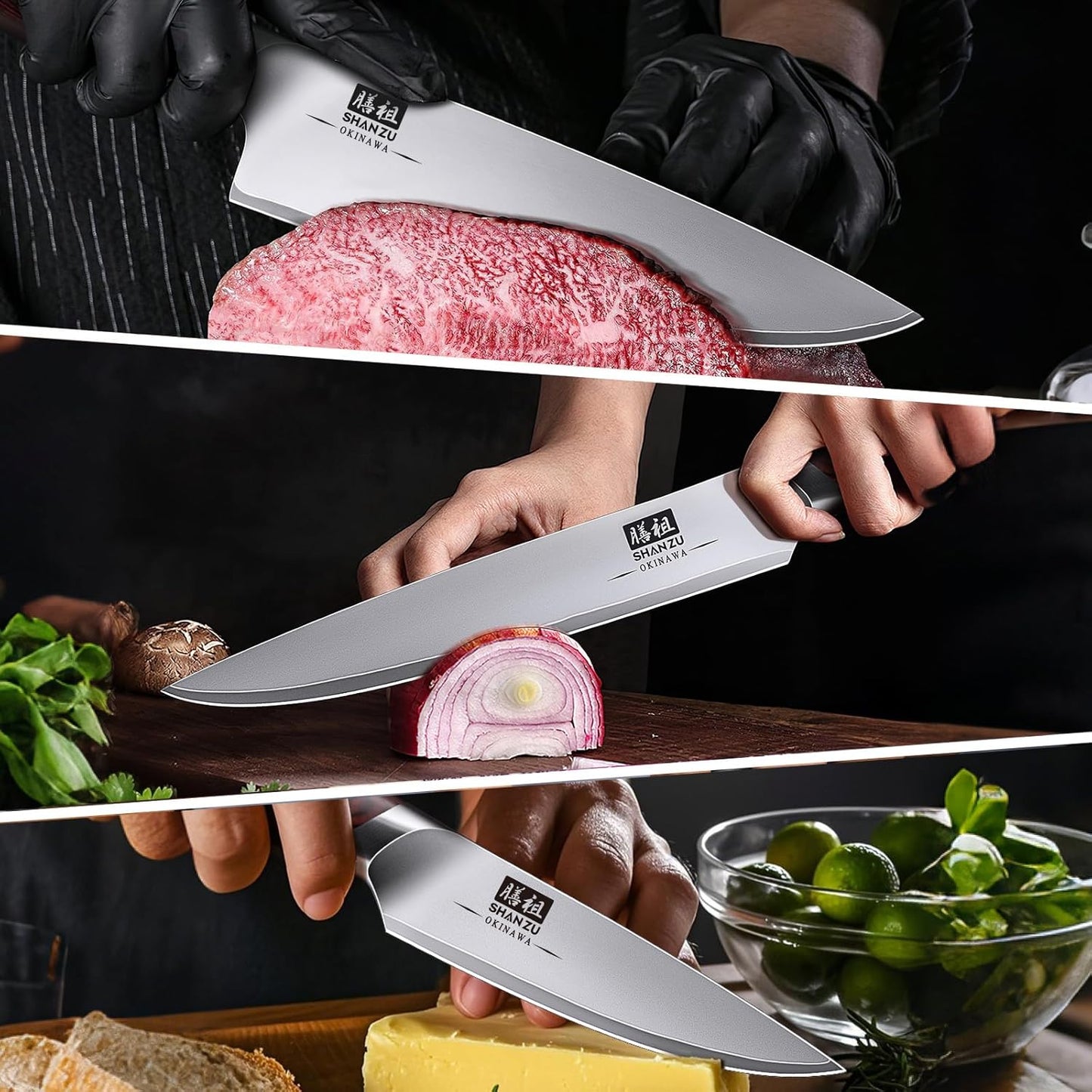 SHAN ZU Fillet Knife 7 inch, Razor Sharp Boning Knife for Meat in 10Cr15Mov Japanese High Carbon Steel Fish Knife, Professional Kitchen with Flexible Blade and Ergonomic Pakkawood Handle