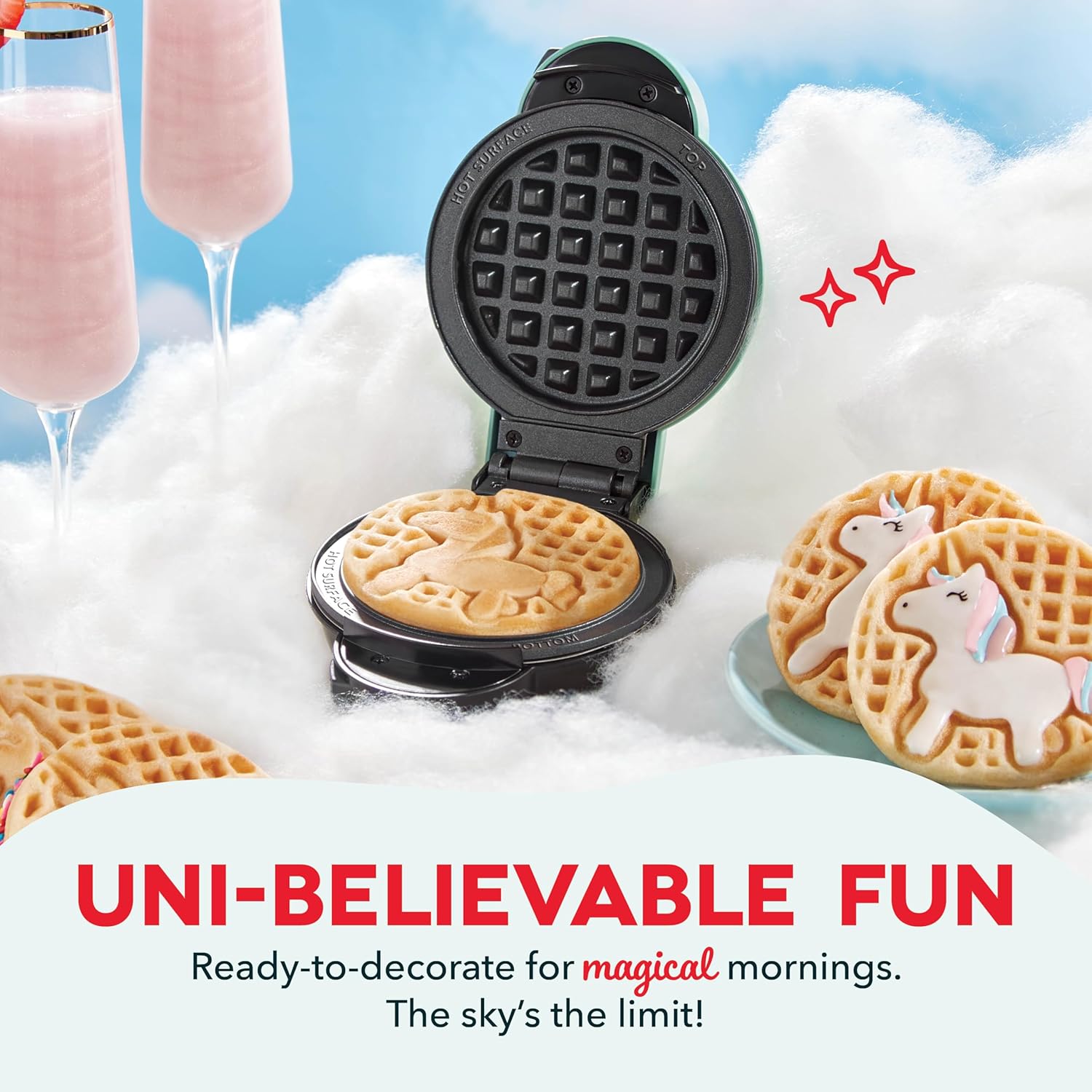 Multi Maker Mini Maker System - 2 Pack Plates - Unicorn & Dinosaur - PuriLite