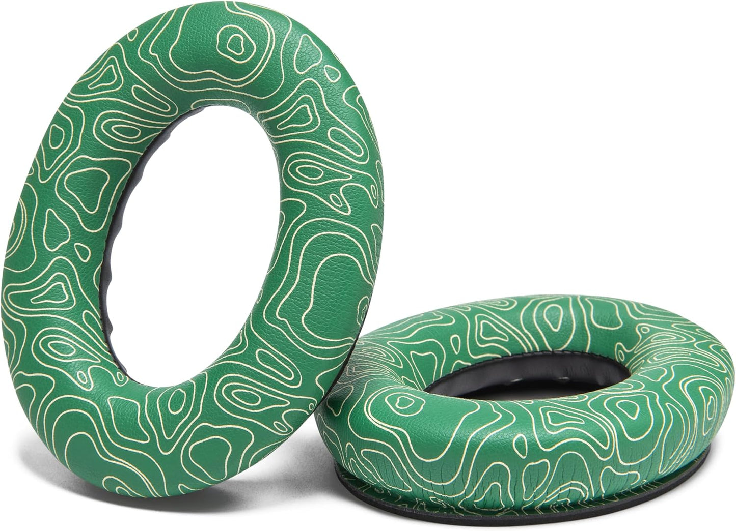 WC Wicked Cushions Upgraded Replacement Ear Pads for Bose QC35 & QC35ii (QuietComfort 35) Headphones & More - Softer Leather, Luxurious Memory Foam, Added Thickness, Extra Durability | Navy Tiger