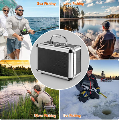CampFENSE Fish Finder - Underwater Fishing Camera, 7 inch Color Screen - Portable Depth Fish Finder for Boats - 1200TVL Waterproof Deeper Accessories - Boat Ice Fishing Kayak Lake Sea