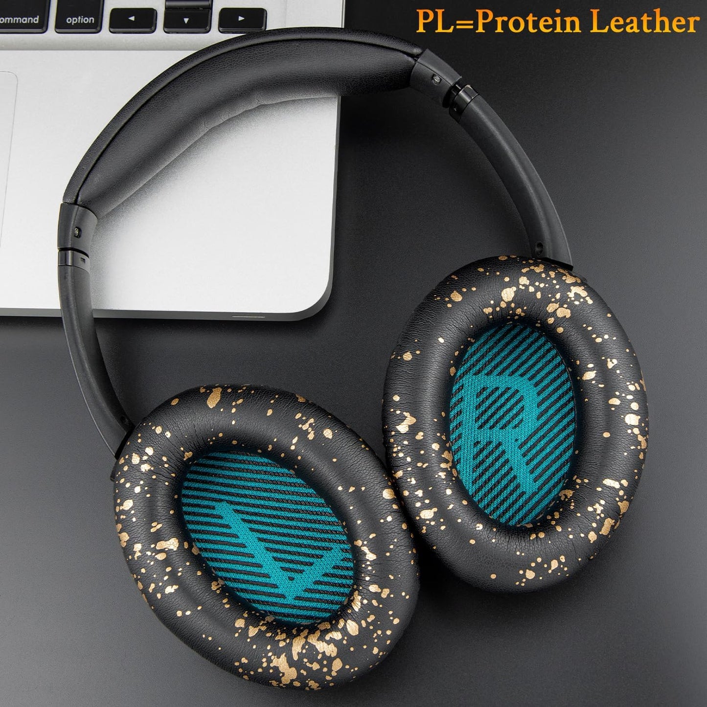 SoloWIT Earpads Cushions for Bose Headphones, Replacement Ear Pads for Bose QuietComfort 15 QC15 QC25 QC2 QC35/Ae2 Ae2i Ae2w/SoundTrue & SoundLink Around-Ear Series - QC25 PL Black&Blue