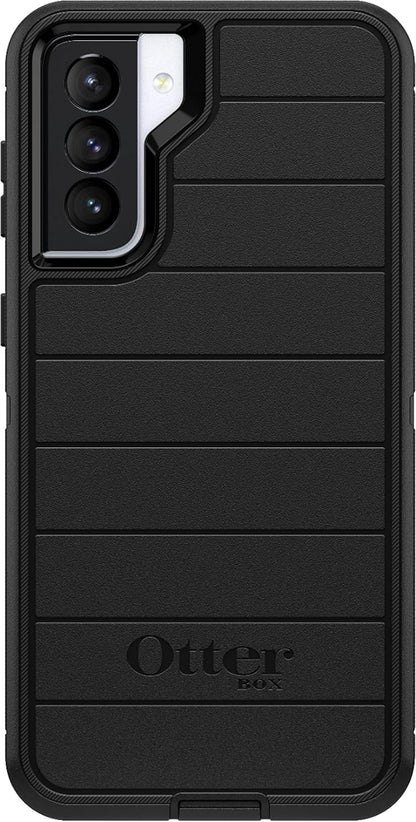 OtterBox Defender Series Rugged Case & Holster for Samsung Galaxy S21 5G (ONLY) Non-Retail Packaging - Black - with Microbial Defense