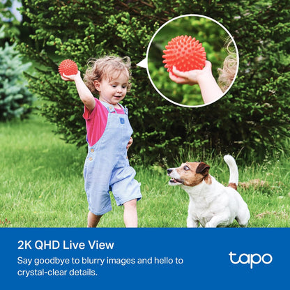 TP-Link Tapo Solar-Powered Security Camera Kit, 2K Wireless Battery Camera w/Solar Panel Base, Smart Person Detection, SD/Cloud Storage, Spotlight Color Night Vision, No Hub Needed (Tapo C410 KIT)