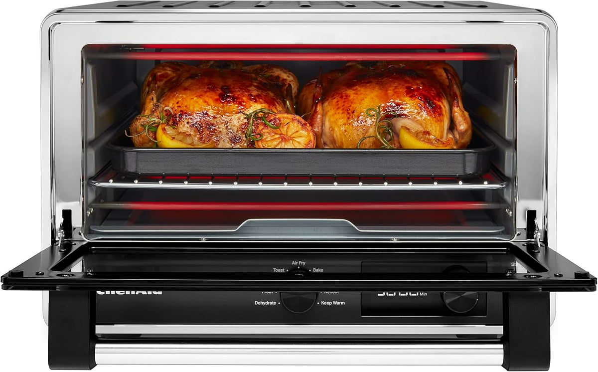 KitchenAid Digital Air Fryer Countertop Oven, KCO124BM, Black Matte