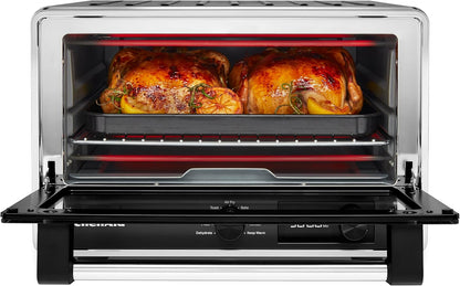 KitchenAid Digital Air Fryer Countertop Oven, KCO124BM, Black Matte