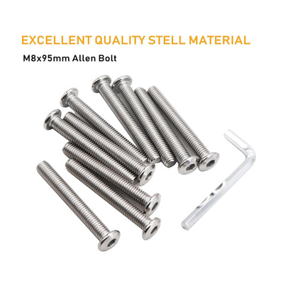 binifiMux 4pcs M10-1.25 x 70mm Serrated Flanged Hex Bolts Flange Hexagon Screws, Stainless Steel 18-8 (304), Plain Finish, DIN 6921