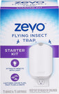 Zevo Flying Insect Trap, Fly Trap Captures Houseflies, Fruit Flies, and Gnats (1 Plug-in Base + 1 Cartridge)