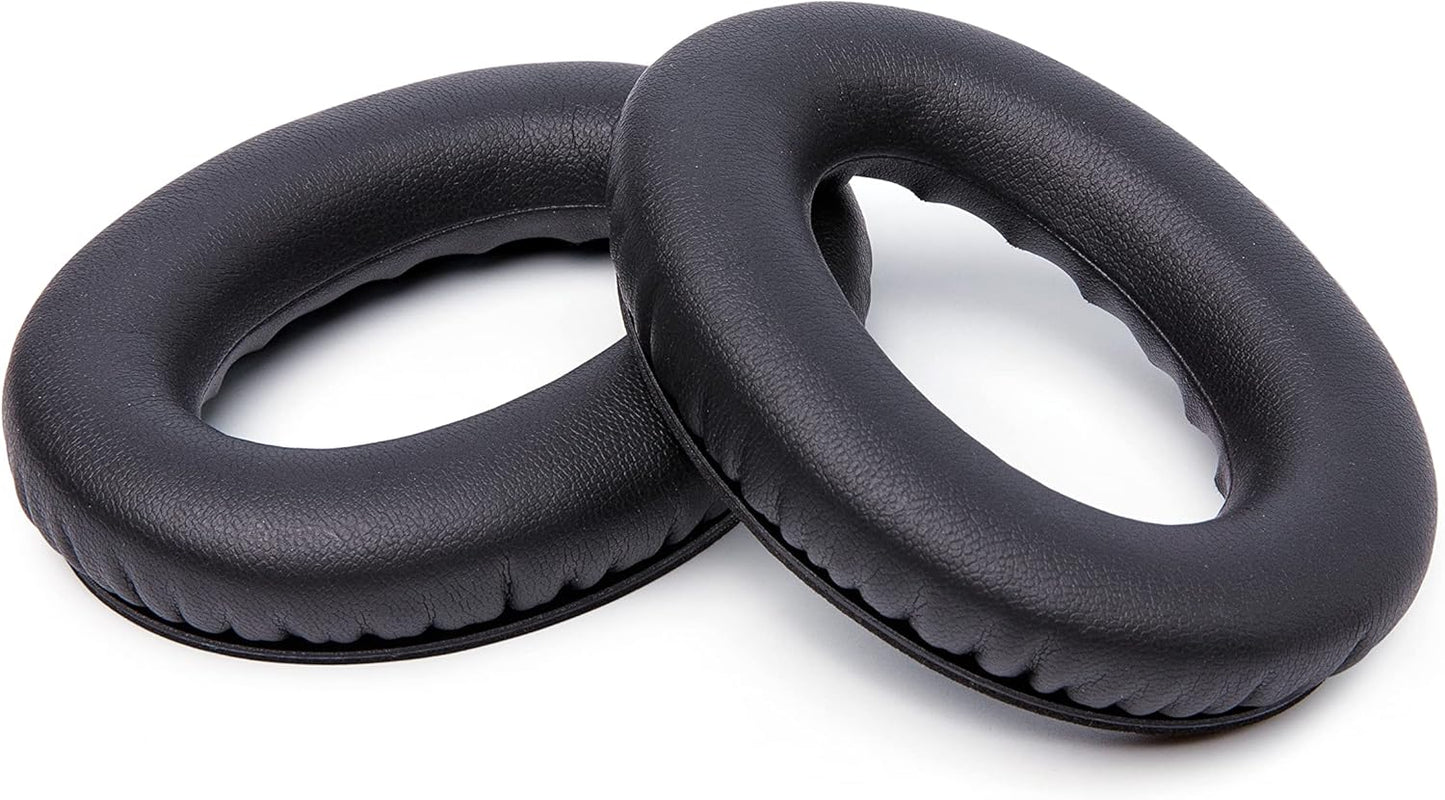WC Wicked Cushions Upgraded Replacement Ear Pads for Bose QC35 & QC35ii (QuietComfort 35) Headphones & More - Softer Leather, Luxurious Memory Foam, Added Thickness, Extra Durability | Midnight Blue