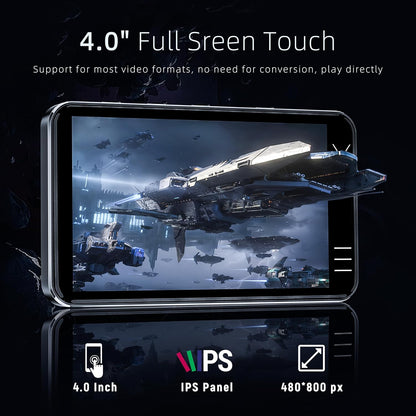 MP3 Player with Bluetooth and WiFi, Music Player with Camera Spotify Pandora,Amazon Music, 4" Touch Screen Android MP4 MP3 Player with Speaker 144GB MP4 & MP3 Player for Travel Sport