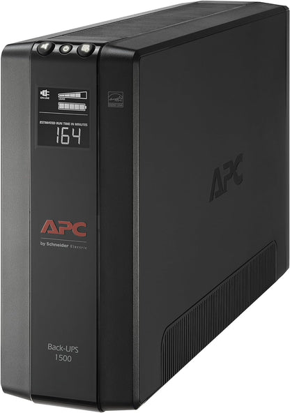 APC 1500VA UPS Battery Backup & Surge Protector, APC UPS Back-UPS Pro (BX1500M)