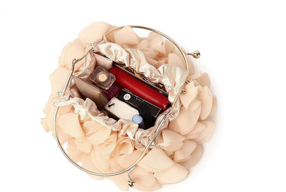 MUDUO Floral Clutch Purses for Women Satin Clutch Evening Bag Party Prom Handbags Bride Purse