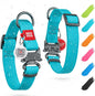 Waterproof Dog Collar - Adjustable Glow Dog Collar for Large Dogs, Small and Medium Dogs - Heavy Duty Dog Collars with Durable Metal Clasp and QR Dog Tag - Glow in The Dark Dog Collars