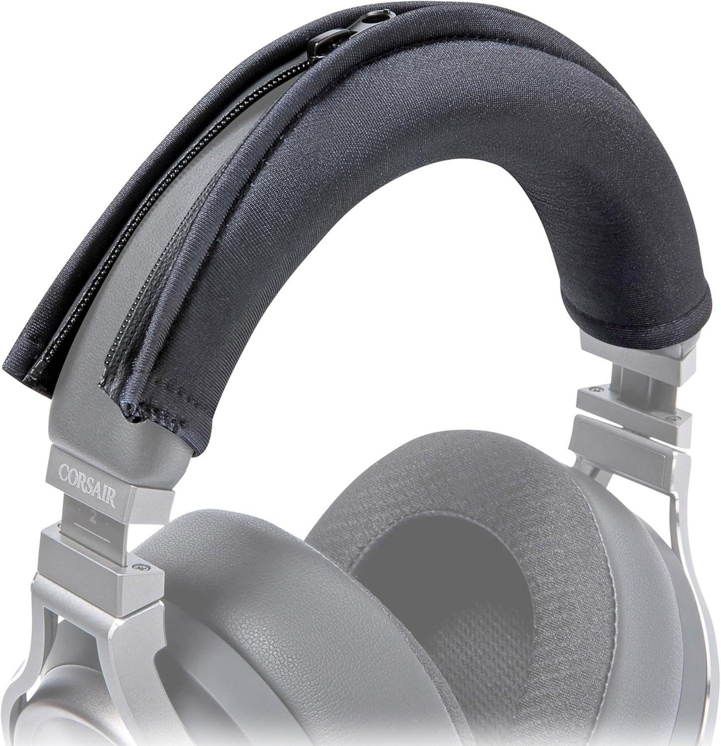 WC BandZ Virtuoso - Protective Headband Cover for Corsair Virtuoso Gaming Headsets - Machine Washable, No More Flaking Leather - Compatible with Virtuoso Wireless, XT, and SE | 90's Black