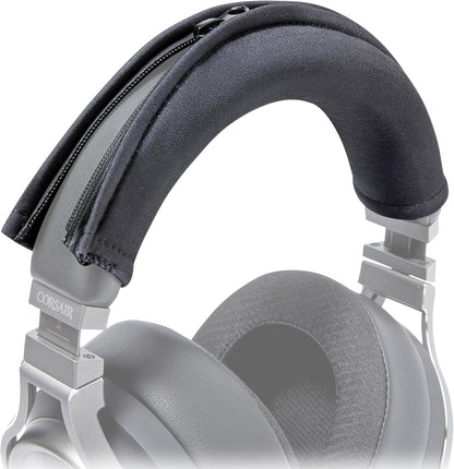 WC BandZ Virtuoso - Protective Headband Cover for Corsair Virtuoso Gaming Headsets - Machine Washable, No More Flaking Leather - Compatible with Virtuoso Wireless, XT, and SE | 90's Black