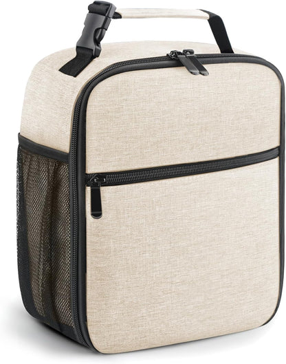 Lunch Bag for Men/Women, Reusable Lunch Box for Adult, Small Insulated Lunch Box, Lunch Tote Bag for Office, Work, Picnic