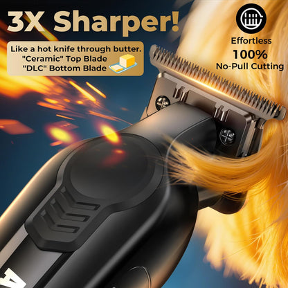 Hair Trimmer for Men, Trimmers for Barbers, Zero Gapped T Liners Clippers, T Blade Trimmer, Line Up Shape Up Edgers Clippers for Men