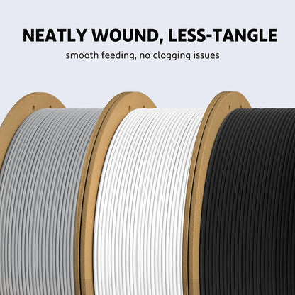 ELEGOO PLA+ Filament 1.75mm Black 4KG, PLA Plus 3D Printer Filament, Dimensional Accuracy +/- 0.02 mm, Tough & High Strength, Fit for Most FDM Printers(1KG/Spool, 2.2 lbs)