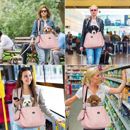 Ownpets Pet Dog Sling Carrier Bag Adjustable Padded Strap Dog Hand Free Safe Mesh Pet Carrier for Small Medium Dog Cat, Fit 10lbs up to 20 Pounds