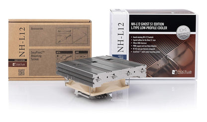 Noctua NH-L12 Ghost S1 Edition, Premium Low Profile CPU Cooler with Quiet 92mm PWM Fan (Brown)