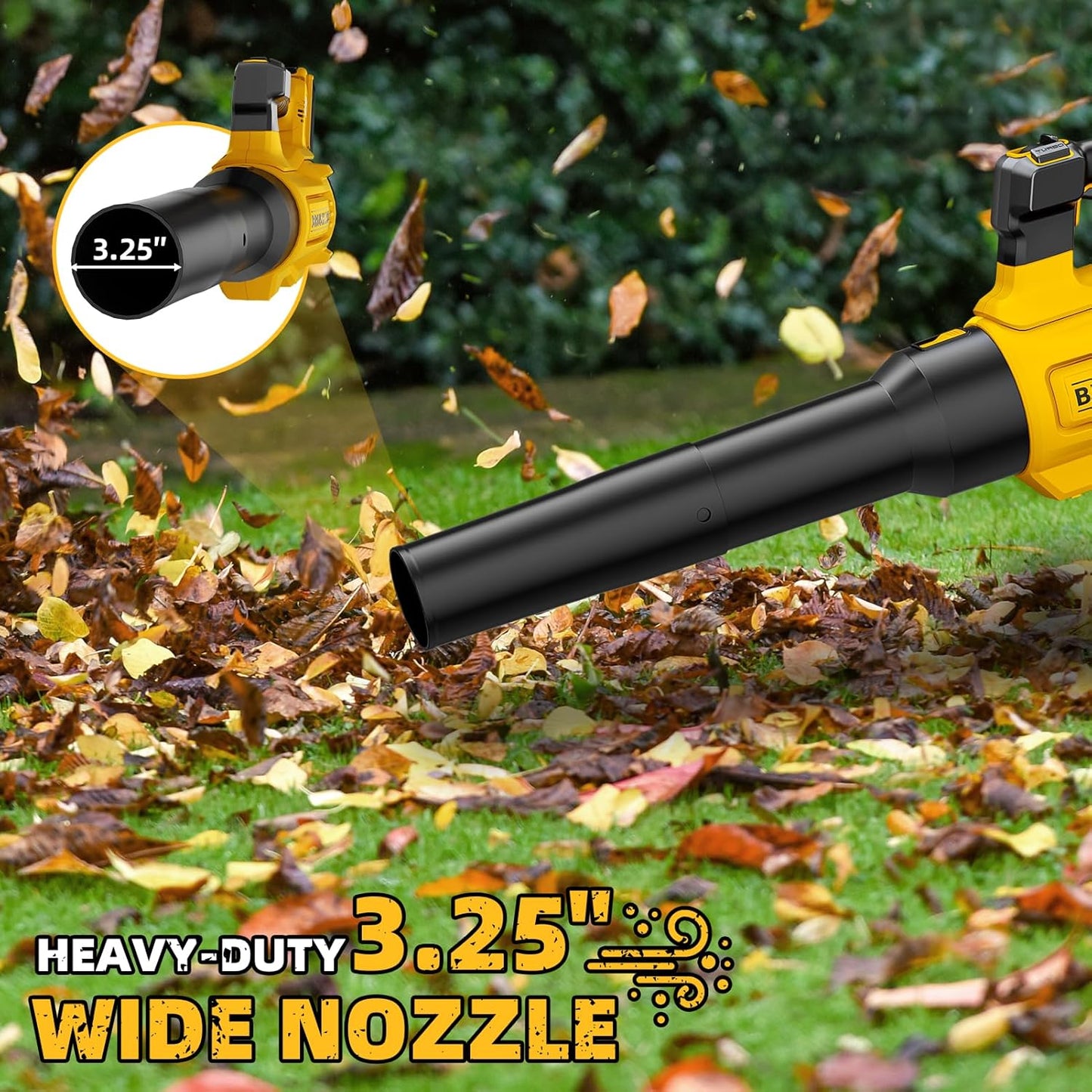 Nelhalt 20V Cordless Leaf Blower, Max 160 MPH Compatible with DeWALT 20V Max Battery, Compact and Lightweight Design, Electric Blower for Lawn Care, Yard, Tool Only