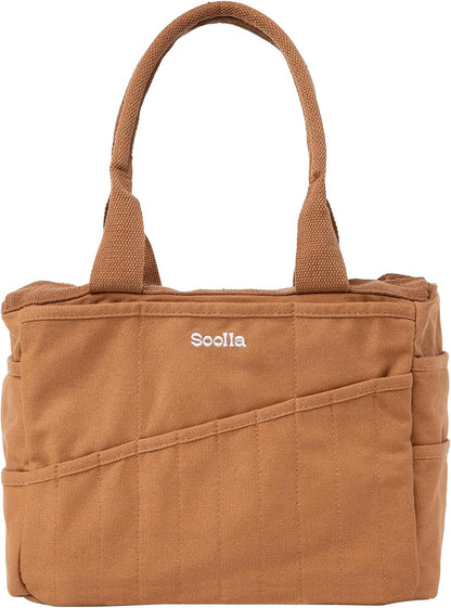 Soolla Studio Bag: Art Supply Storage Organizer & Pottery Tool Bag, Washable Tote, Yarn Bag, Crochet, 30 Pockets, 15+ Colors