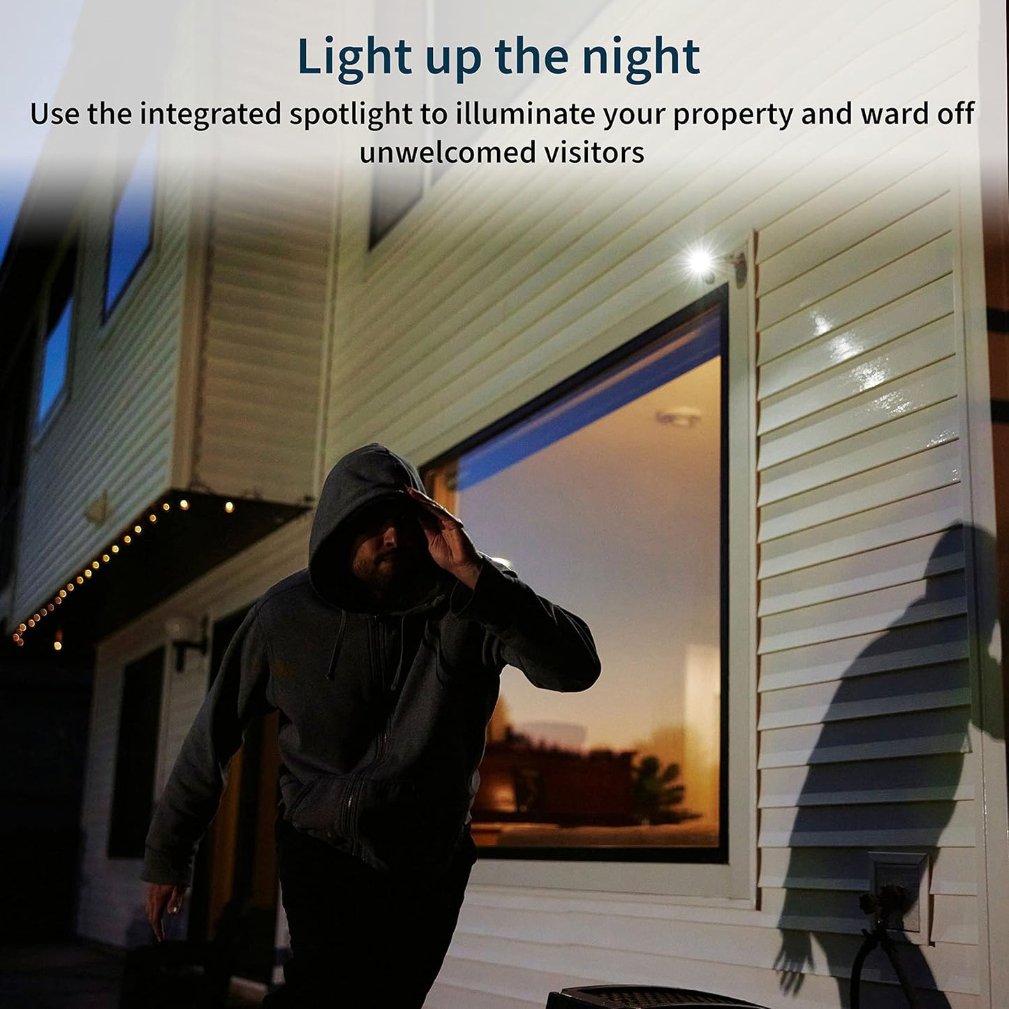Arlo Pro 5S Spotlight Security Camera 2K HDR | Outdoor | Wire-Free with Spotlight | Dual-Band Wi-Fi Connects to The Strongest Network | 12X Zoom, 2-Way Audio, Color Night Vision, White, 4 Cameras