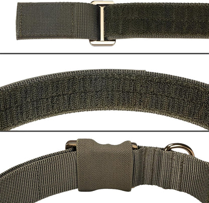 EXCELLENT ELITE SPANKER Tactical Dog Collar Nylon Adjustable K9 Collar Military Dog Collar Heavy Duty Metal Buckle with Handle(Coyote Brown-XL)