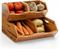 Purilite Select Stackable Acacia Wood Storage Bins