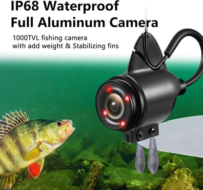 2026 Underwater Fishing Camera - FishPRO® 4.3'' 5,000mAh, (NO Need Learn) Ice Fishing Camera Fish Finder Gift for Men, 3-Grade IR, USB-C, 1000TVL, 50ft Cable, (Easy to Use for Any Age) Ice Fish Camera