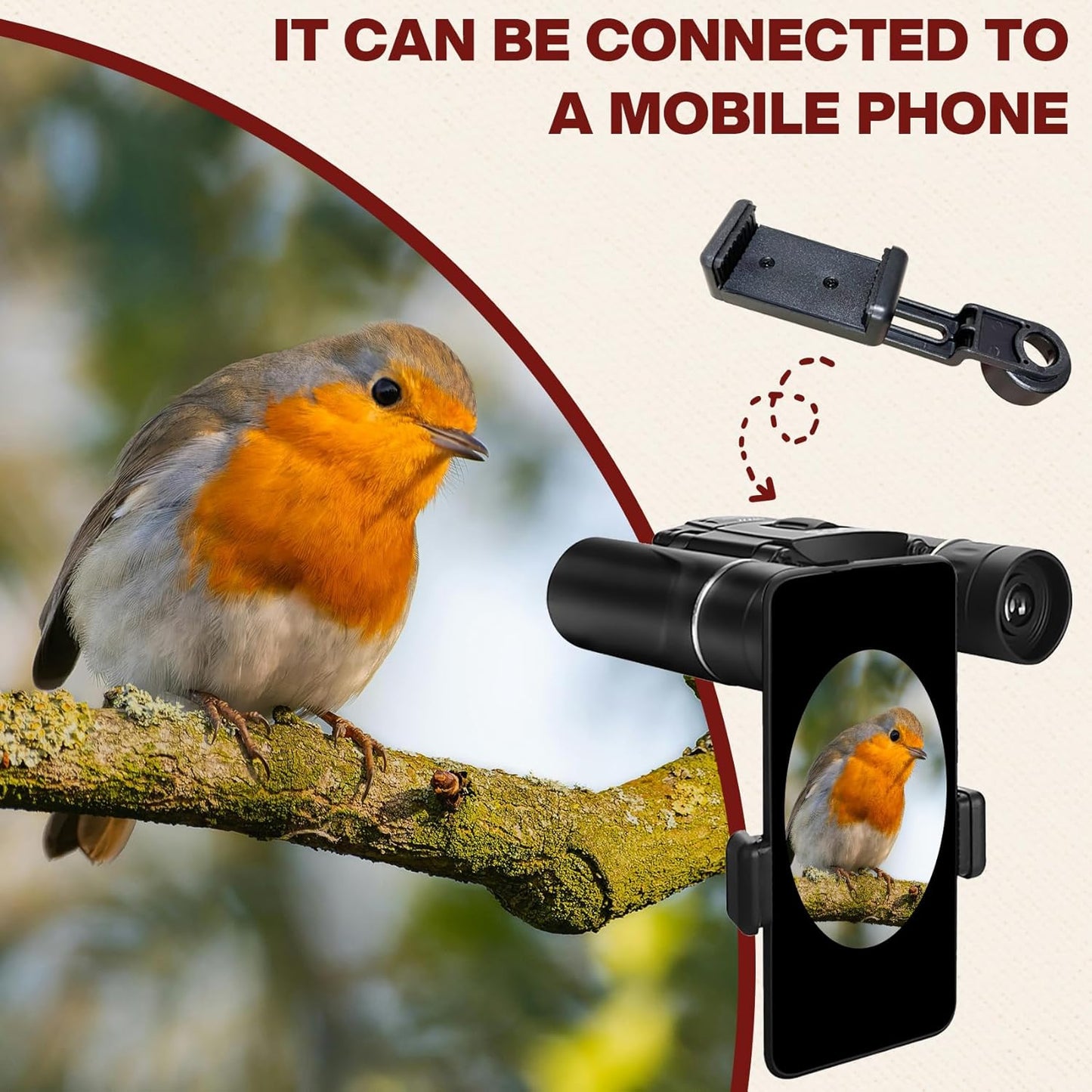 200x25 High Power Compact Binoculars with Clear Low Light Vision, Large Eyepiece Waterproof Binocular for Adults Kids, High Power Easy Focus Binoculars for Bird Watching, Outdoor, Hunting, Travel