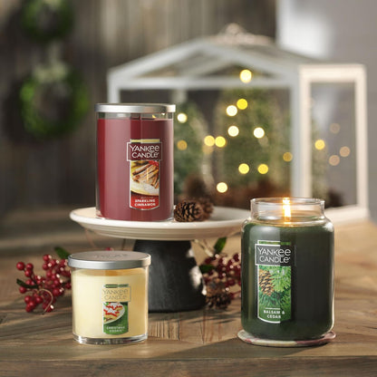 Yankee Candle Scented Candle, Sage & Citrus, Original Large Jar Candle, 110-150 Hours of Burn Time, 22 oz.
