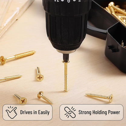 Mr. Pen Wood Screws Assortment Kit, 152 Pcs, Phillips Tips, Wood Screws, Screws, Assorted Screws, Screws Set, Flat Head Screws, Assorted Wood Screws, Screws Assortment, Screw Set Assortment