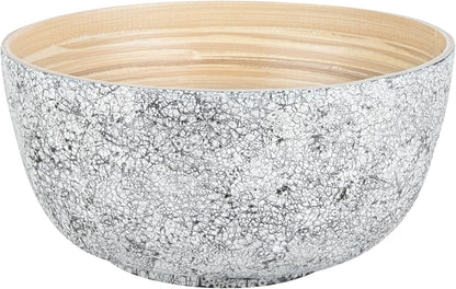 Restaurantware-Bambuddha 15 Ounce Small Salad Bowl, 1 Heavy-Duty Round Salad Bowl - Sustainable, Reusable, Black Bamboo Serving Dish, for Serving Salads, Fruits, and Appetizers