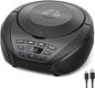Gueray CD Player Portable Boombox: Home Audio CD Players with Speakers FM Radio AUX Input Support Headphones Playlist Mode PROG Playback for Outdoor Indoor Audiobooks