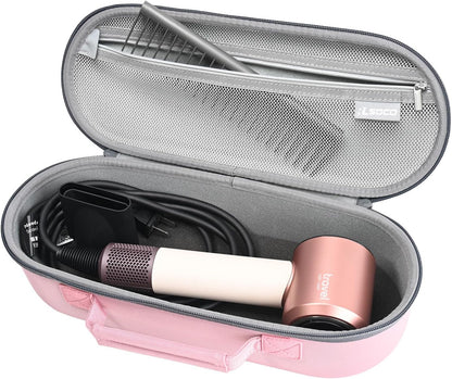RLSOCO Case for Dyson Supersonic Travel Hair Dryer and Attachments - Pink