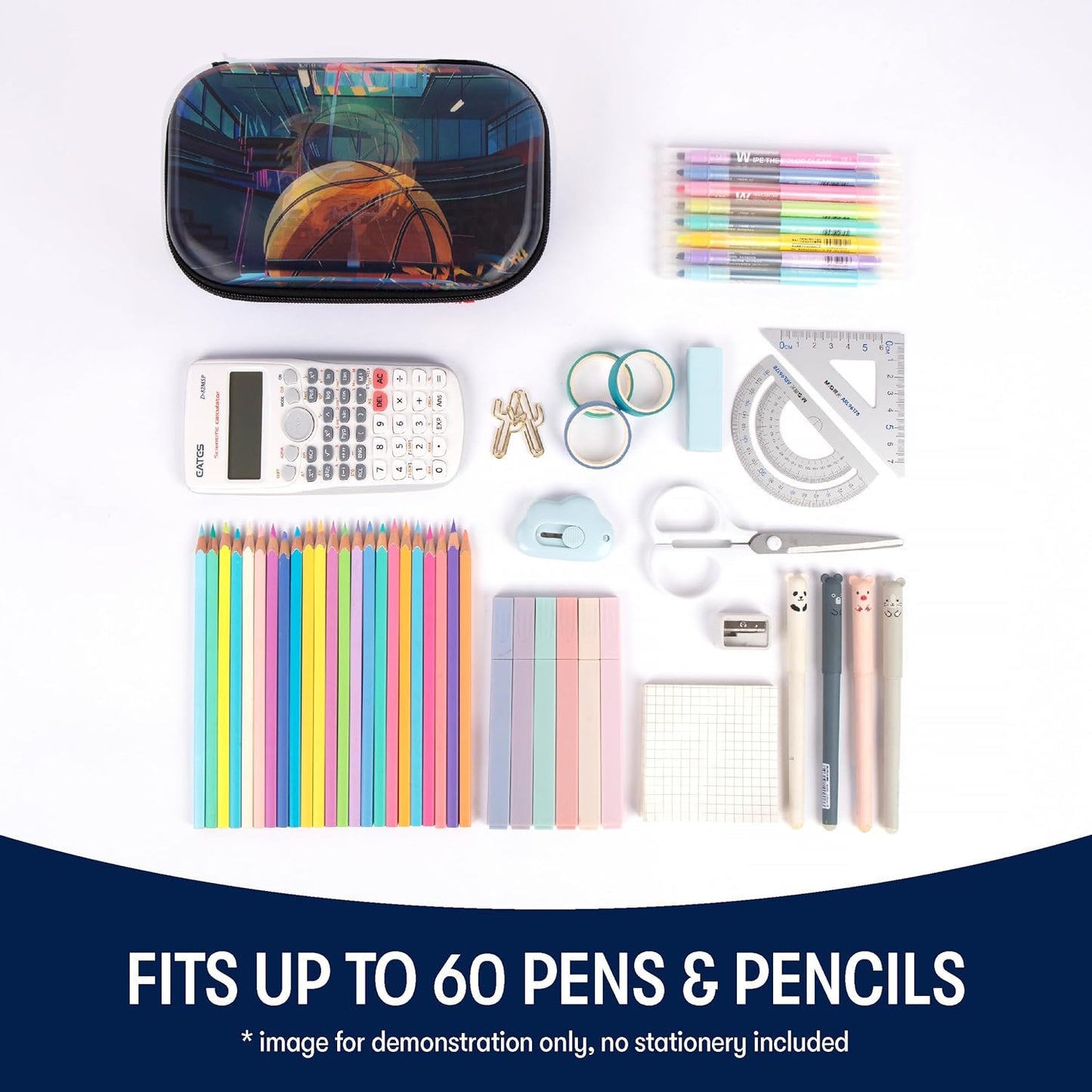 ZIPIT 3D Pencil Box for Kids | Lenticular Pencil Case for School | Large Capacity Pencil Pouch for Girls and Boys
