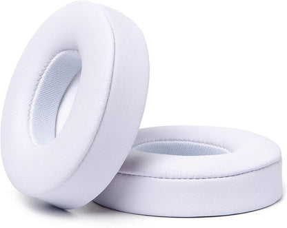 WC Extra Thick Replacement Earpads for Beats Solo 2 & 3 by Wicked Cushions - Ear Pads for Beats Solo 2 & 3 Wireless ON-Ear Headphones - Soft Leather, Luxury Memory Foam, Strong Adhesive | White