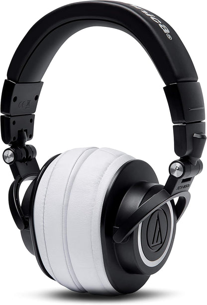 WC PadZ - The Ultimate Upgraded Earpads by Wicked Cushions - Compatible with Audio Technica, HyperX, SteelSeries Arctis & More - Extra Thick - Bigger Opening - Softer Memory Foam | (90s Black)