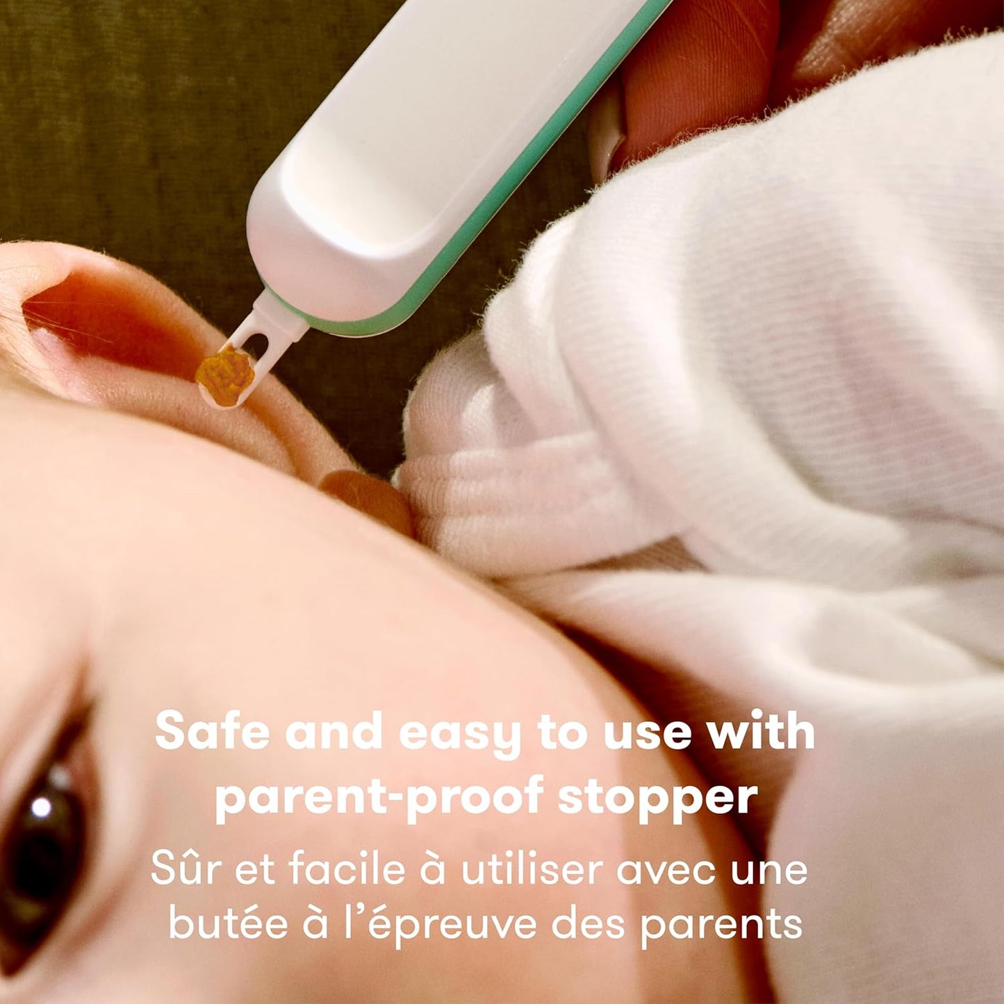 Frida Baby Electric Nail Trimmer, Safe + Easy Electric Nail File Baby Nail Clipper + Nail Trimmer Kit for Newborn, Toddler, or Children's Fingernails/Toenails, 4 Buffer Pads, LED Light, Storage Case