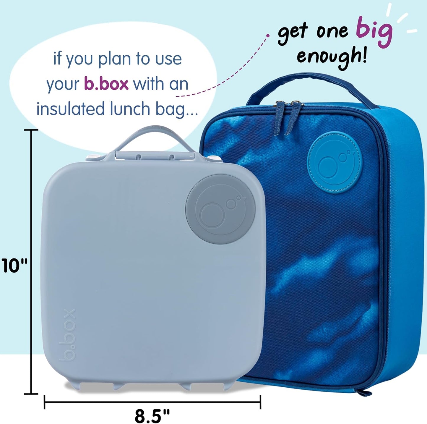 b.box 5-Compartment bento Style Lunch Box for Kids, Toddlers, Childrens, BPA-Free Food Storage Container with Cooler Pack, ON-The-GO Food Box with Handles Included Custom Divider, Lemon Twist