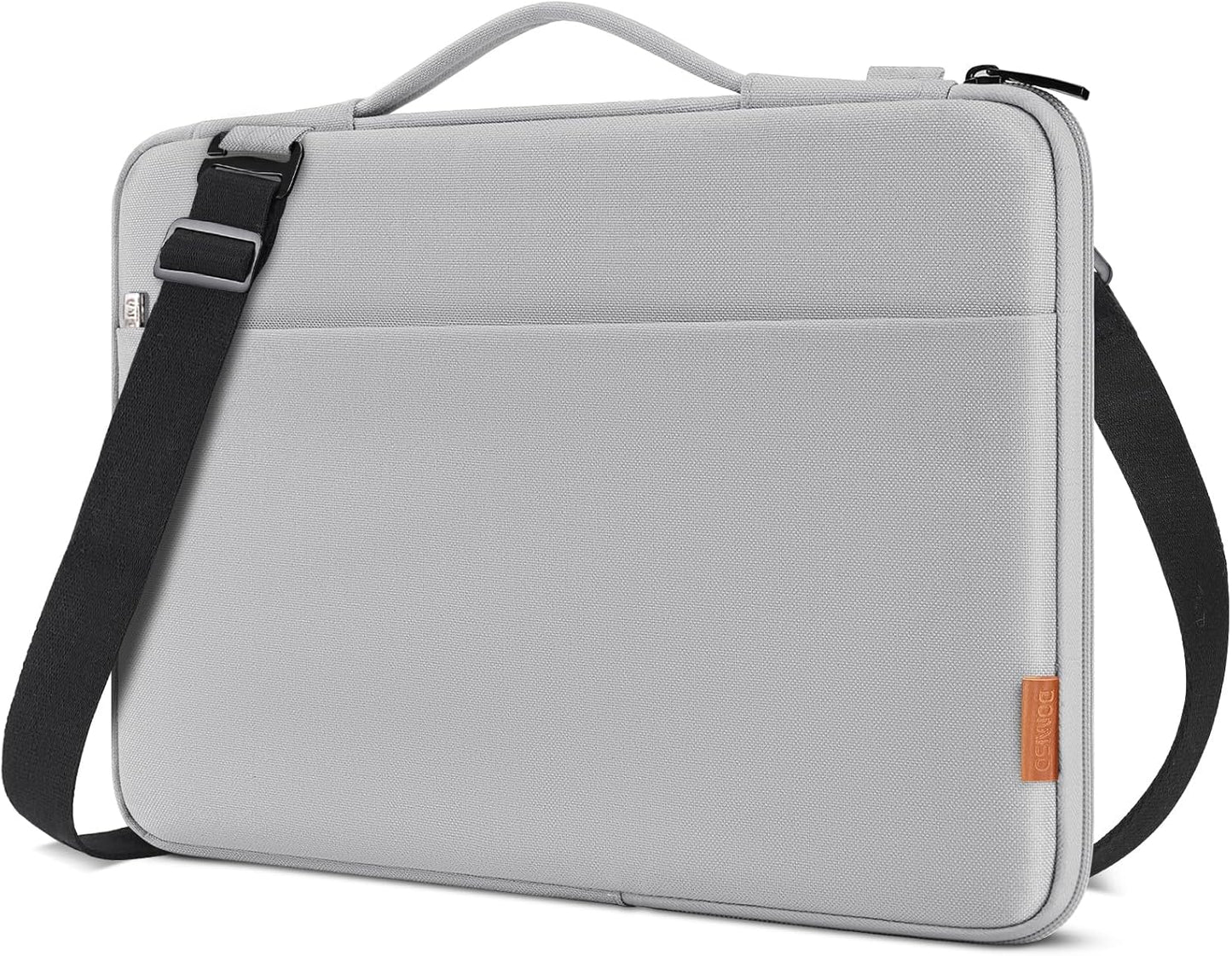 DOMISO 15.6 Inch Laptop Bag Cover Waterproof Shockproof Notebook Sleeve Case Shoulder Bag Protective Cover for 15.6" HP 15/ThinkPad E575/Lenovo IdeaPad S510,Black