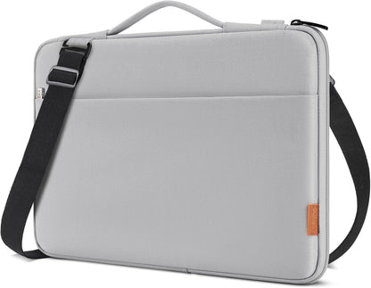 DOMISO 15.6 Inch Laptop Bag Cover Waterproof Shockproof Notebook Sleeve Case Shoulder Bag Protective Cover for 15.6" HP 15/ThinkPad E575/Lenovo IdeaPad S510,Black
