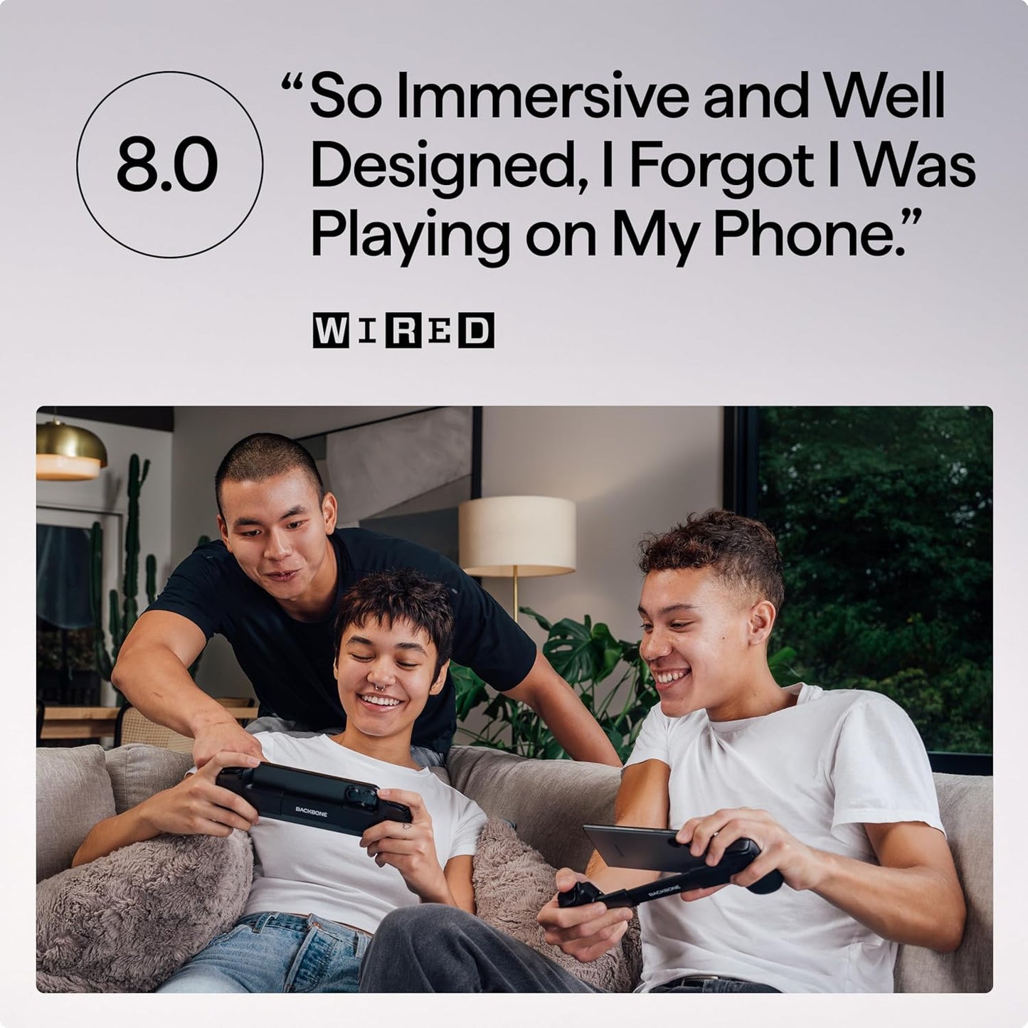 BACKBONE One Mobile Gaming Controller for iPhone (Lightning) - PlayStation Edition - 2nd Gen - Turn Your iPhone into a Gaming Console - Play Xbox, PlayStation & More (3 Months Apple Arcade Included)